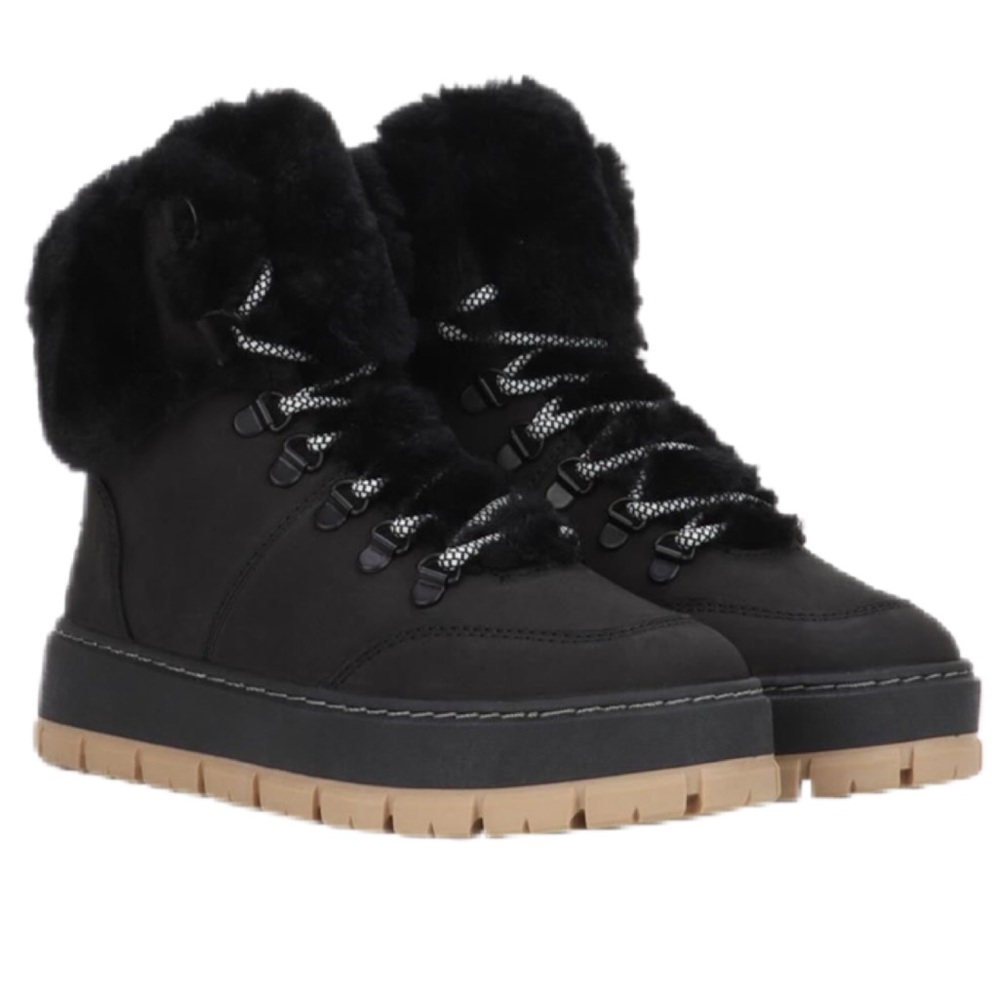 NWT/PAJAR Chalet Women's Lace Up Sneaker Boot/BLACK/SIZE 7